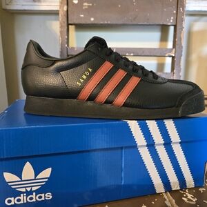 Adidas Samoa Black and Red Men's Shoes